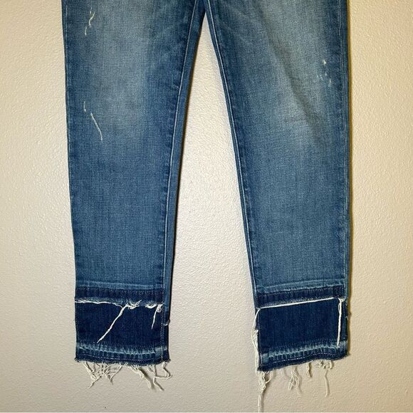 Hudson Zoeey High Rise Straight Leg Crop Double Step Hem Jeans Women’s size 25 - Picture 5 of 9